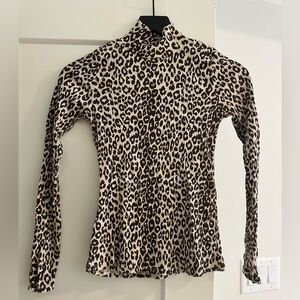 Leopard Print Long Sleeve Top